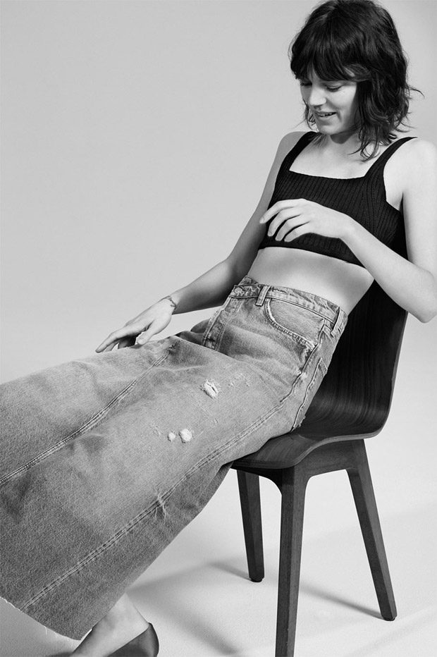 Freja Beha Erichsen Models Zara Denim Spring Summer 2017 Collection