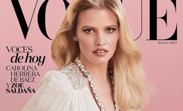 Supermodel Lara Stone is the Cover Star of Vogue Mexico May 2017 Issue