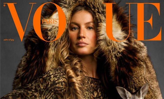 Gisele Bundchen is the Cover Star of Vogue Paris August 2017 Issue