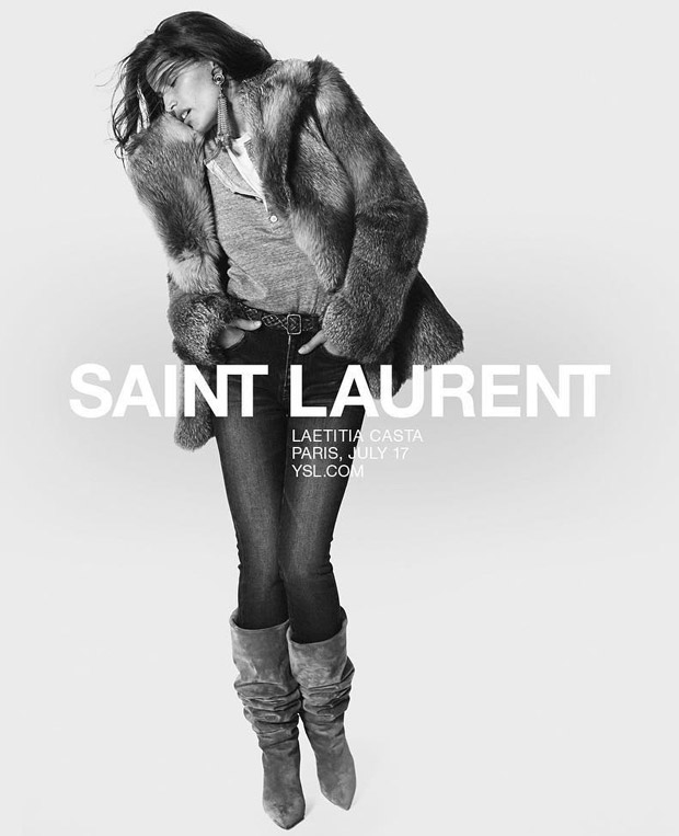 Laetitia Casta & Zoe Kravitz Model Saint Laurent Spring 2018 Collection