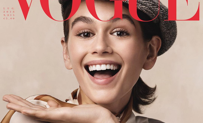 Kaia Gerber is the Cover Girl of Vogue Italia July 2018 Issue