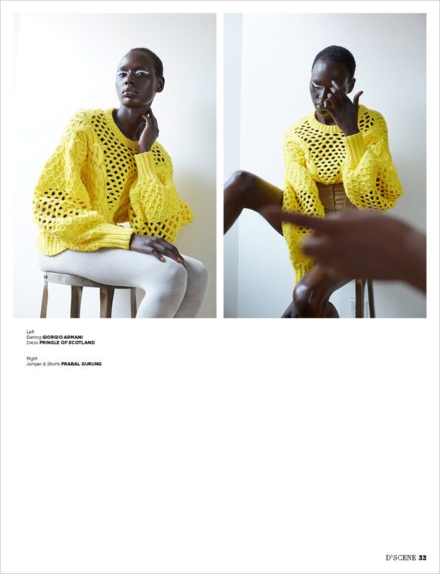 Ajak Deng Dons Chanel Beauty for Marie Claire South Africa's December Issue  – Fashion Gone Rogue
