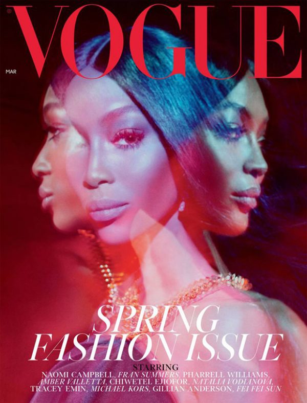 Naomi Campbell is the Cover Star of British Vogue Spring Fashion Issue