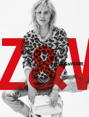 Eva Herzigova Poses in Zadig & Voltaire Spring Summer 2019 Looks