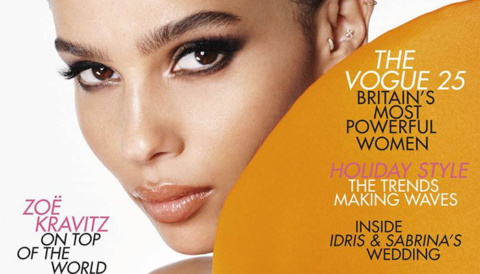 Big Little Lies Star Zoe Kravitz Covers British Vogue July 2019 Issue