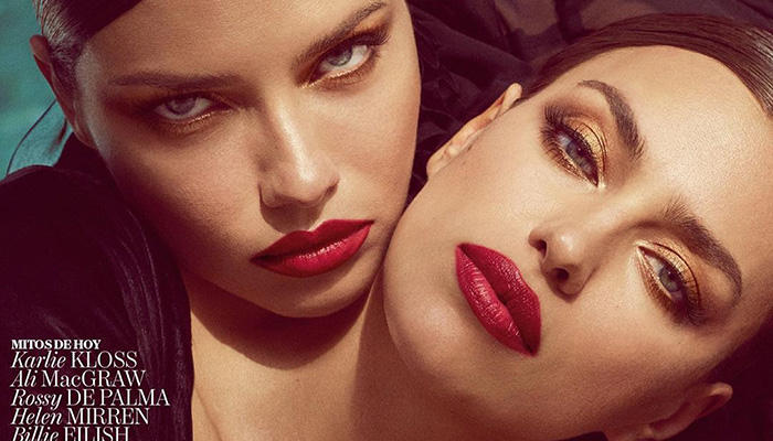 Adriana Lima & Irina Shayk Cover Vogue Spain August 2019 Issue