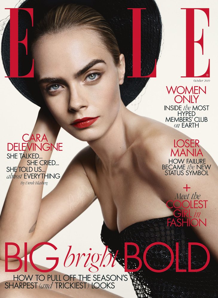 Carnival Row Star Cara Delevingne Covers British Elle October 2019 Issue
