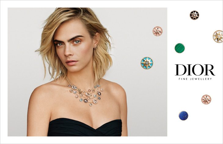 Dior jewellery launch new Cara Delevingne campaign