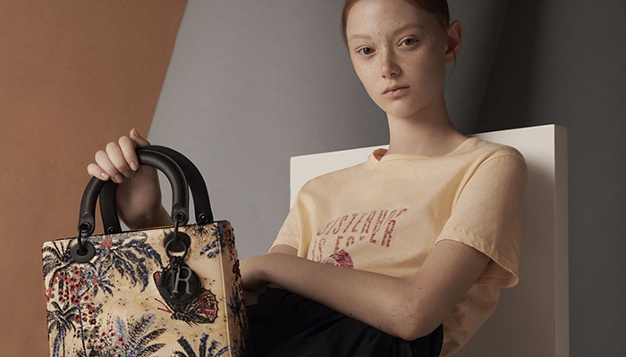 Julia Nobis & Kaia Gerber Model Louis Vuitton SS20 Handbags Collection