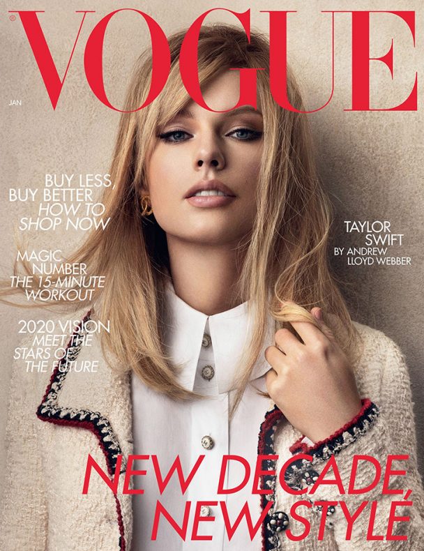 Taylor Swift Covers The January 2020 Issue Of British Vogue Magazine