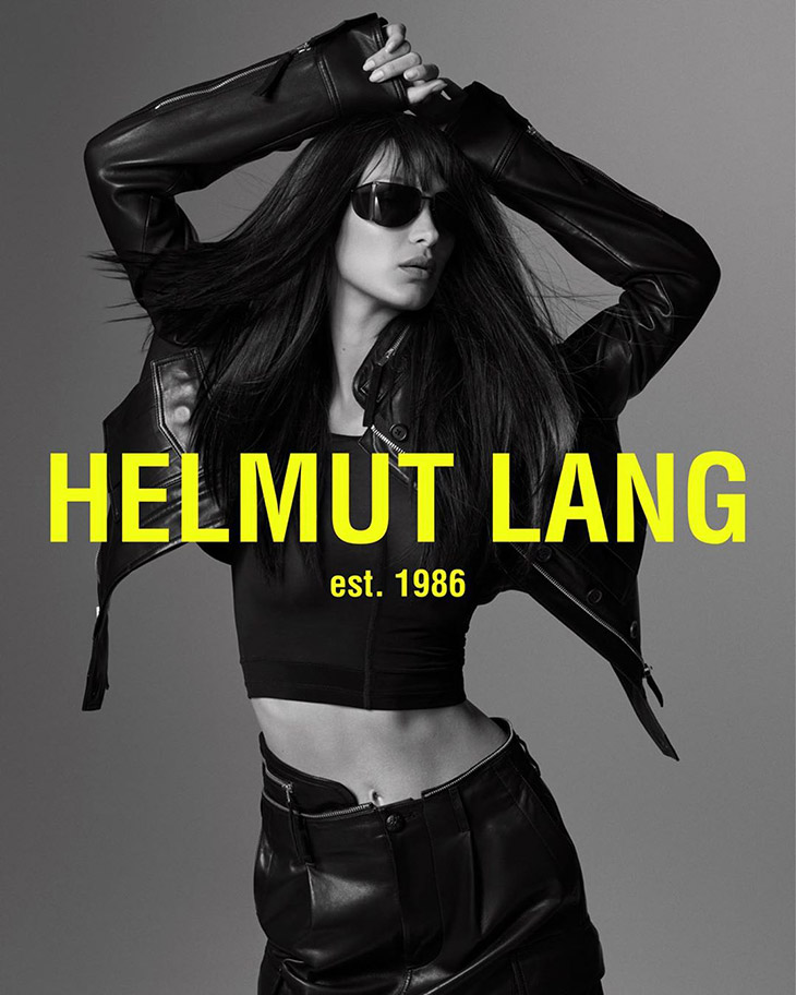 Bella Hadid by Ethan James Green for Helmut Lang Pre-Fall 2020 Ad