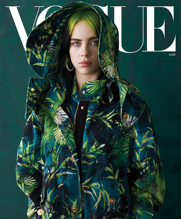 Billie Eilish is the Cover American March 2020 Vogue Girl Issue of