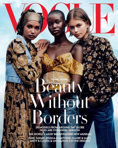 Ugbad Abdi, Adut Akech & Kaia Gerber Cover Vogue US April 2020 Issue