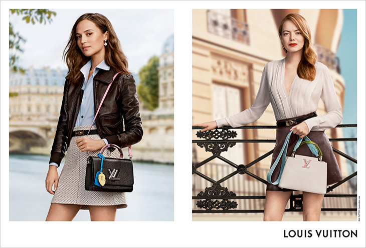 Emma Stone, Alicia Vikander & Léa Seydoux Model Louis Vuitton Bags