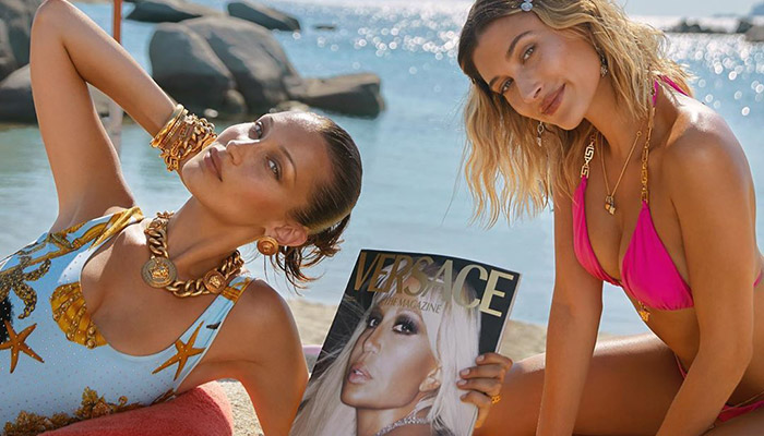 Hailey Bieber and Bella Hadid Star In The Latest Versace Campaign
