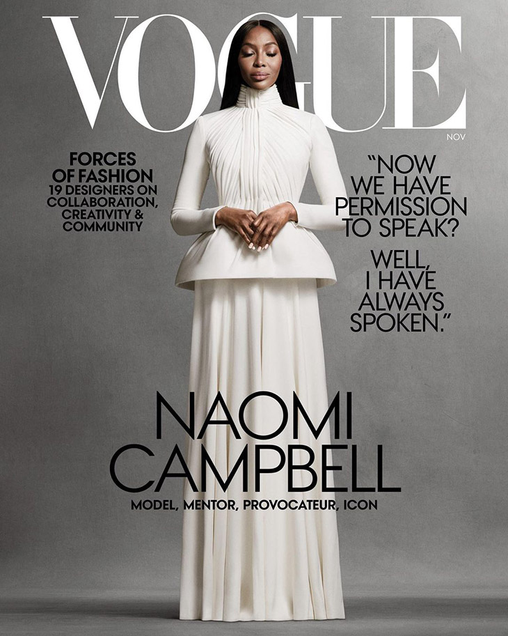 Naomi Campbell Is The Cover Star Of Vogue Magazine November Issue