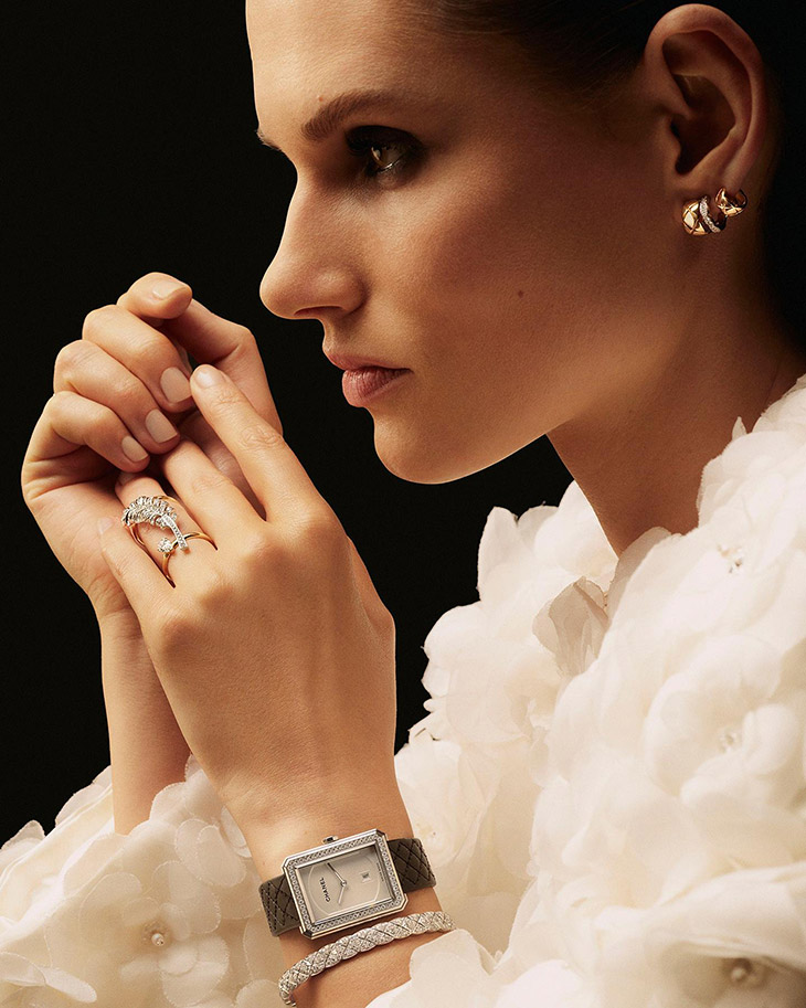 2017 Chanel Fine Jewelry Print Ad Keira Knightley Coco Crush Ring Bracelet  Gold  eBay