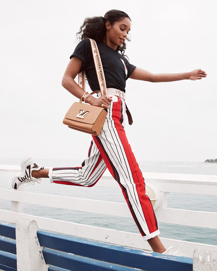 Laura Harrier does the 'Twist' for Louis Vuitton Spring 2021 — Hashtag  Legend