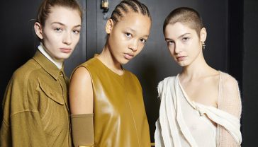 Backstage at SPORTMAX Fall Winter 2021.22 Presentation