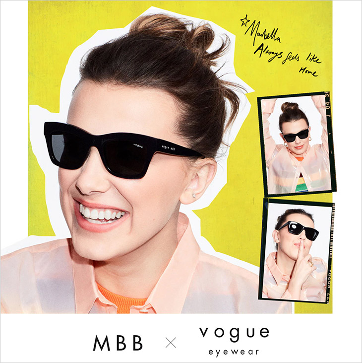 In an exclusive capsule collection with Vogue Eyewear, Millie Bobby Brown  takes inspiration from her favourite cities around the world…