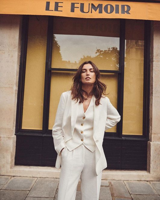 Andreea Diaconu Models MASSIMO DUTTI Summer 2021 Collection