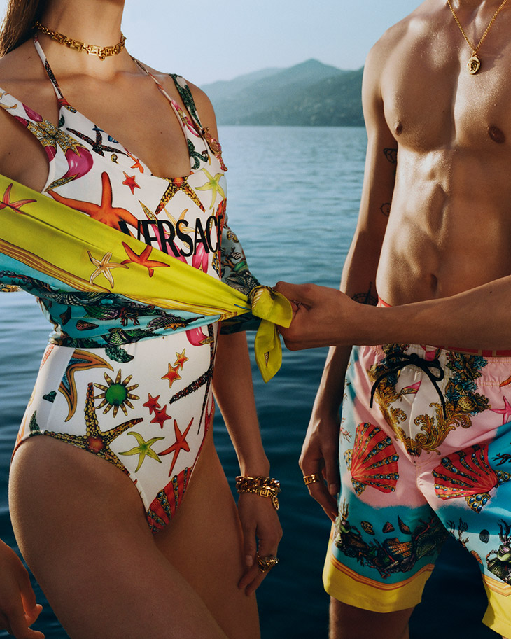 Versace La Vacanza Swimwear 2021 Campaign