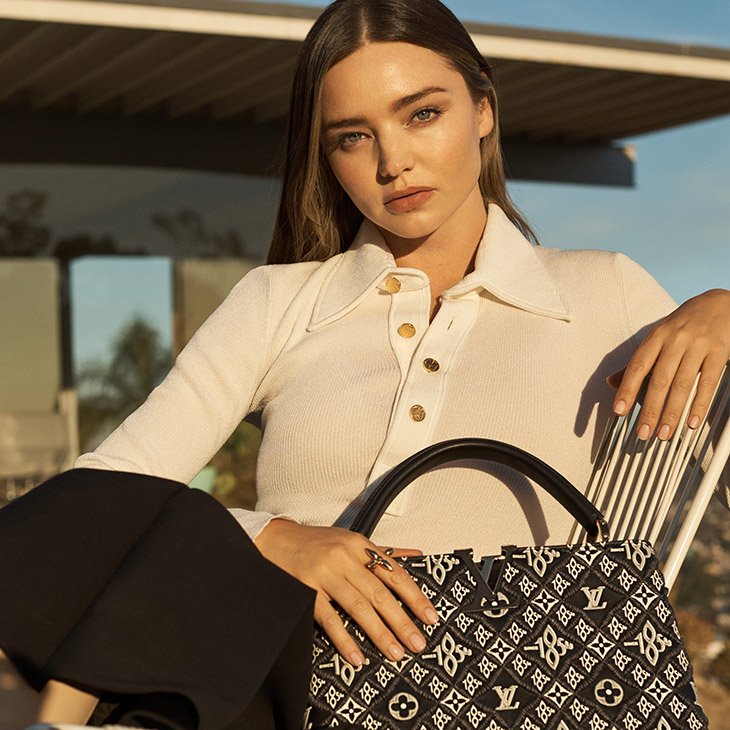 Miranda Kerr Louis Vuitton Capucines Bag 2022 Campaign Photos