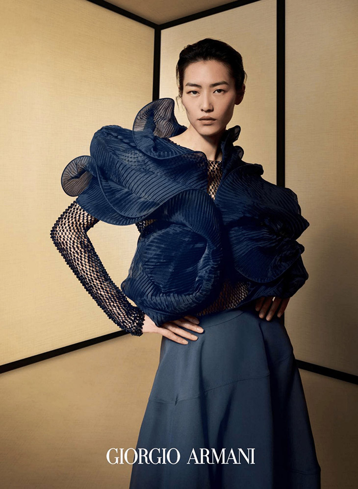 Liu Wen is the Face of Giorgio Armani Fall Winter 2021 Collection