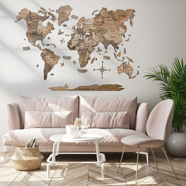 Enjoy the Wood World Map Installation Instructions and Tips! 