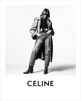 Kaia Gerber Models CELINE Fall Winter 2021 Collection