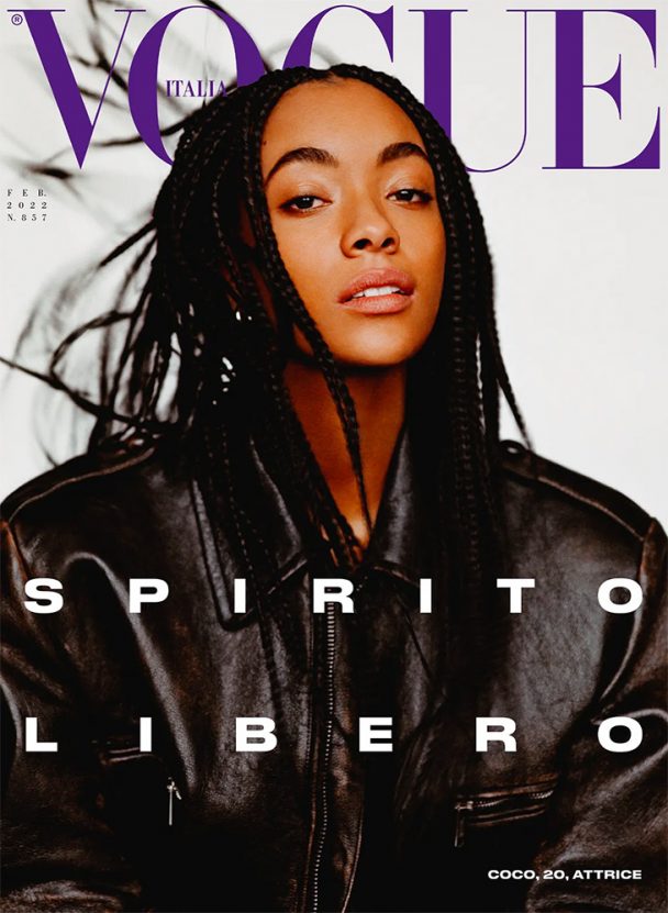 Coco Rebecca is the Cover Girl of Vogue Italia February 2022 Issue