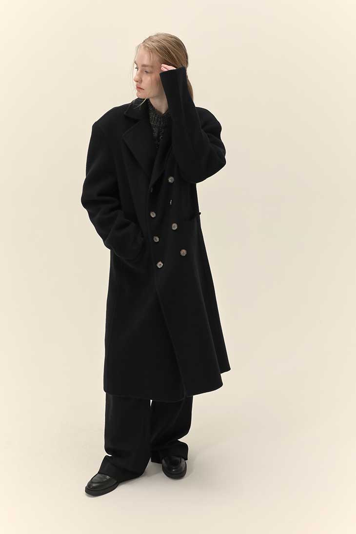 未使用 SHAREEF NEP MELTON LONG COAT 10.2万 ◇在庫限り◇