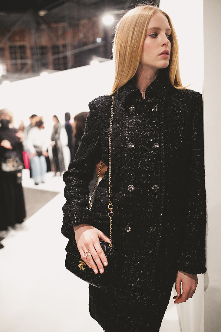 Backstage at CHANEL Fall Winter 2023 Runway Show In Paris