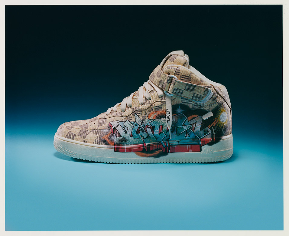 Custom Virgil Abloh x Louis Vuitton Nike Sneaker