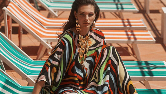 Vittoria Ceretti is the Face of EMILIO PUCCI La Grotta Azzurra Collection