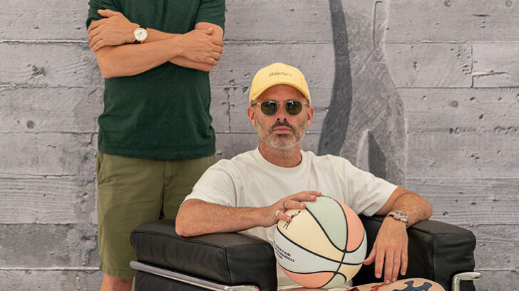 Daniel Arsham installs a vibrant basketball court at La Cite Radieuse Arts  Centre - The Spaces