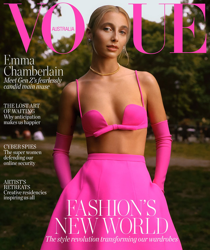 Emma Chamberlain - Vogue Australia August 2020 • CelebMafia