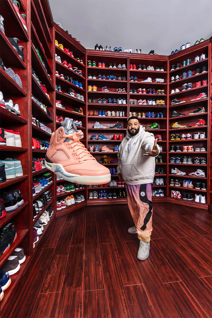 DJ Khaled shows off pair of 'Manila' Jordans in sneaker collection