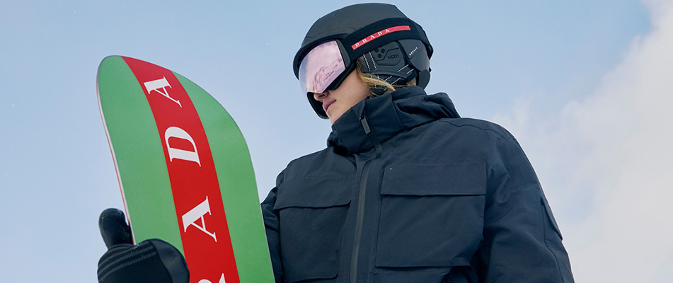 Julia Marino Models Prada Linea Rossa Ski Winter 2022 Collection