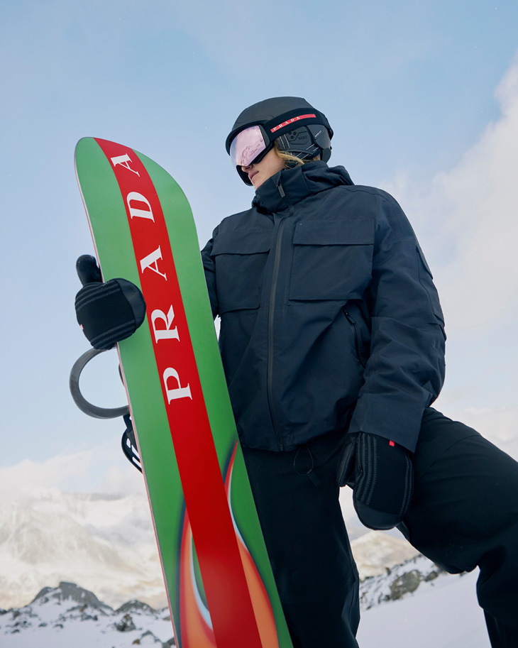 Julia Marino Models Prada Linea Rossa Ski Winter 2022 Collection