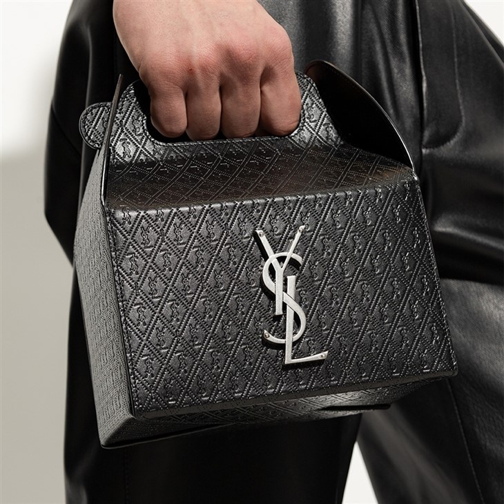 Saint Laurent Introduces a Takeaway Box Bag Made of Calfskin Leather