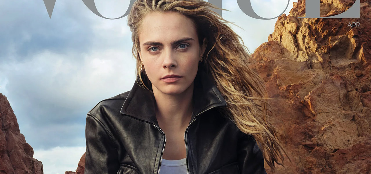 Cara Delevingne Covers American Vogue April Issue