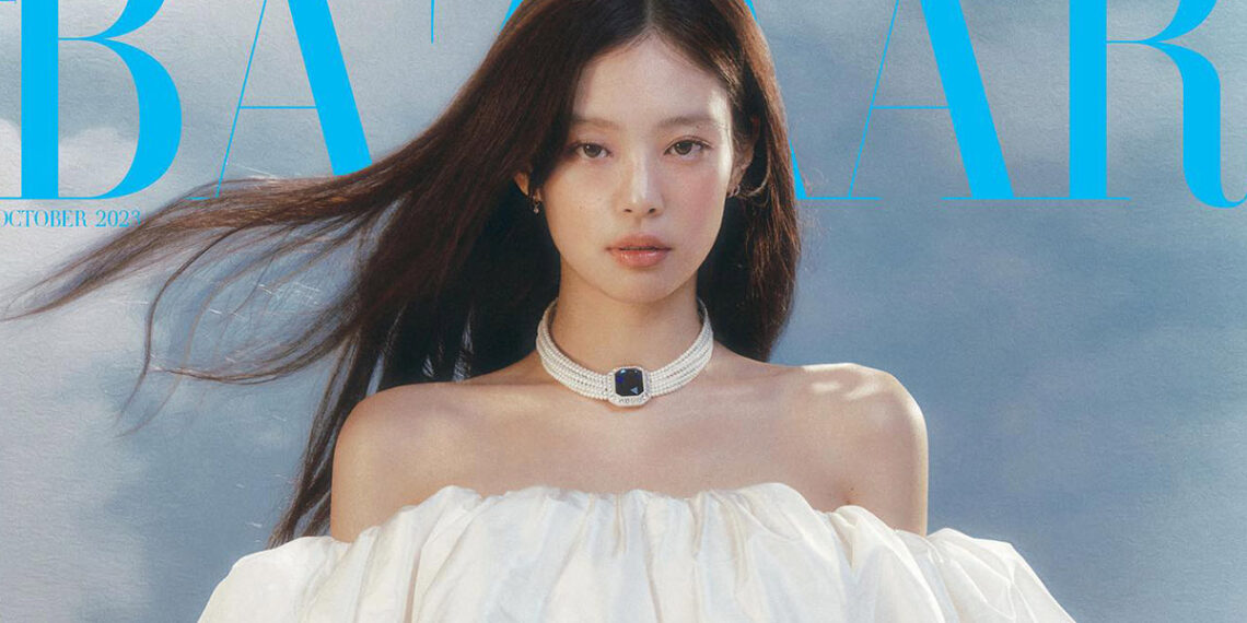 Jennie Kim Covers Harper's Bazaar Korea October 2023 Issue