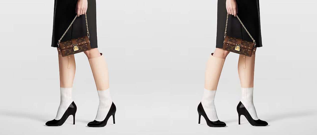 Louis Vuitton Human Legs Illusion Boots Viral