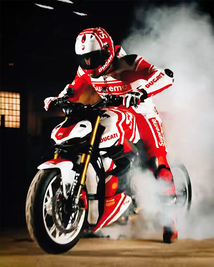 Ducati x Supreme Spring 24 Motorcycle and Collection