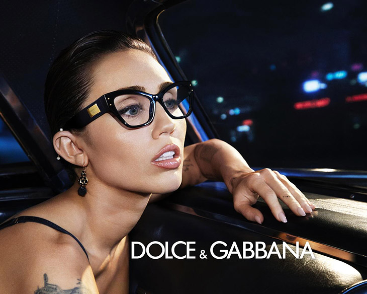 Dolce & Gabbana FW24 Eyewear Ft Miley Cyrus & Matthew Noszka